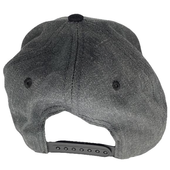 DALIX Baseball Cap Wool Hat Cap Urban Snapback Gray Black H-200 - Simple is Best - Picture 4 of 5